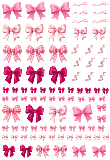Arte laços rosa